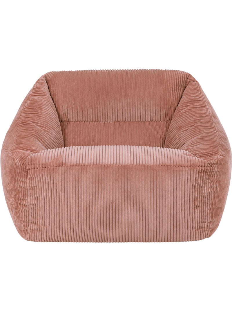 Pouf fauteuil salon natalia en velours côtelé - icon Rose clair - Kiabi
