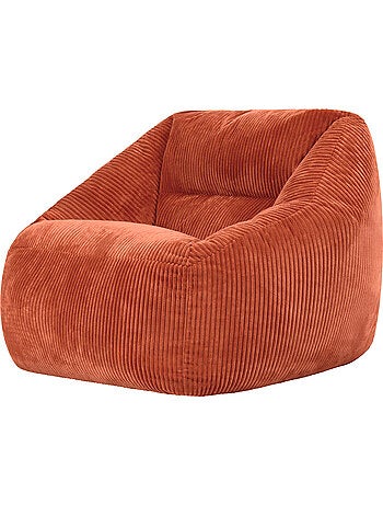 Pouf fauteuil salon natalia en velours côtelé - icon