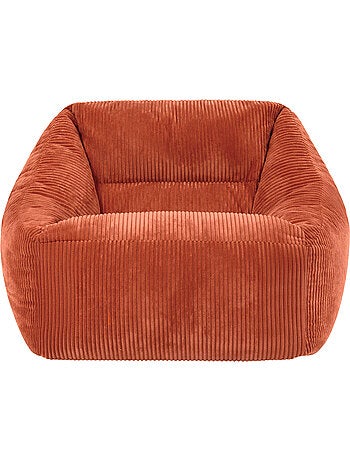 Pouf fauteuil salon natalia en velours côtelé - icon