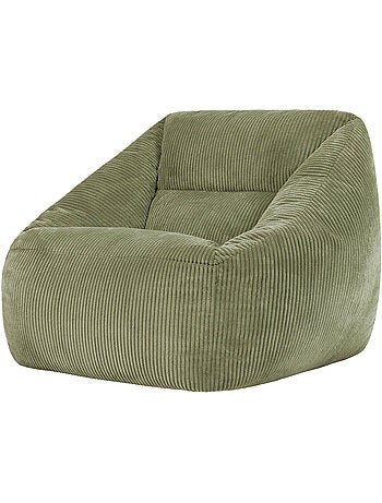 Pouf fauteuil salon natalia en velours côtelé - icon