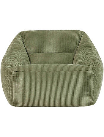 Pouf fauteuil salon natalia en velours côtelé - icon