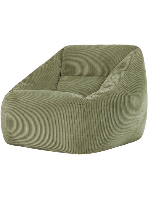 Pouf fauteuil salon natalia en velours côtelé - icon - Kiabi