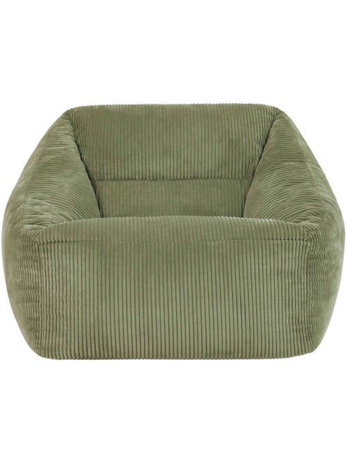Pouf fauteuil salon natalia en velours côtelé - icon - Kiabi