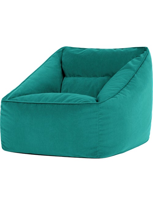 Pouf fauteuil salon natalia en velours mat - icon - Kiabi