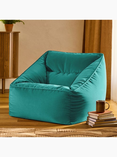 Pouf fauteuil salon natalia en velours mat - icon - Kiabi