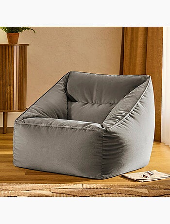 Pouf fauteuil salon natalia en velours mat - icon