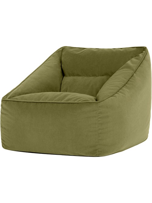 Pouf fauteuil salon natalia en velours mat - icon - Kiabi