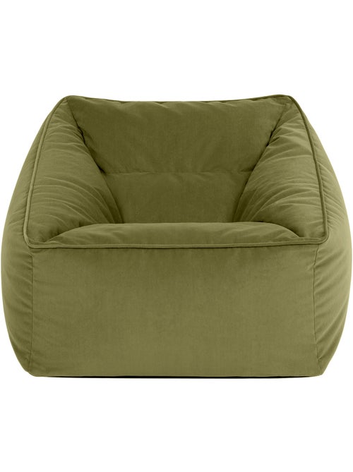 Pouf fauteuil salon natalia en velours mat - icon - Kiabi