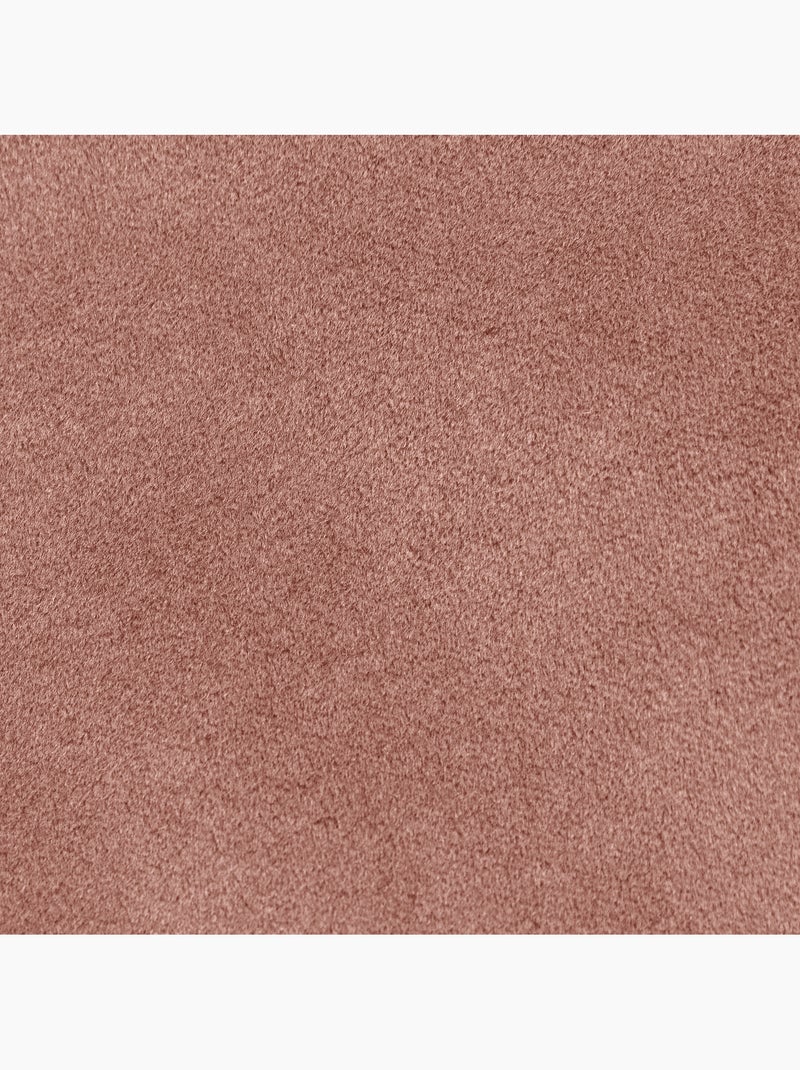 Pouf fauteuil salon natalia et repose-pied rond milano en velours mat - icon Rose clair - Kiabi