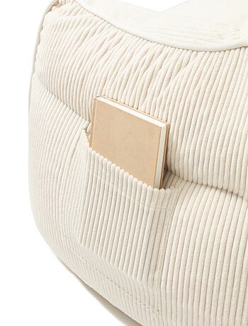 Pouf fauteuil velours côtelé - Bananair