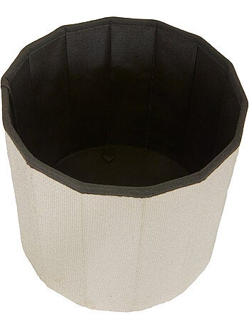 Pouf Fink rond pliable D.38cm ambre