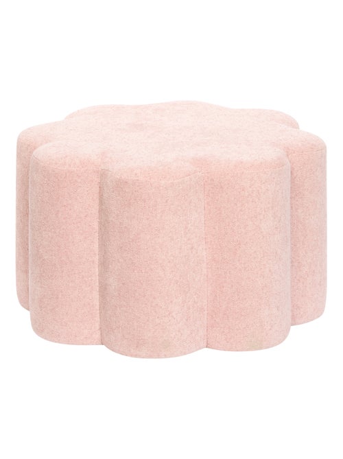 Pouf fleur en tissu décoratif - Kiabi