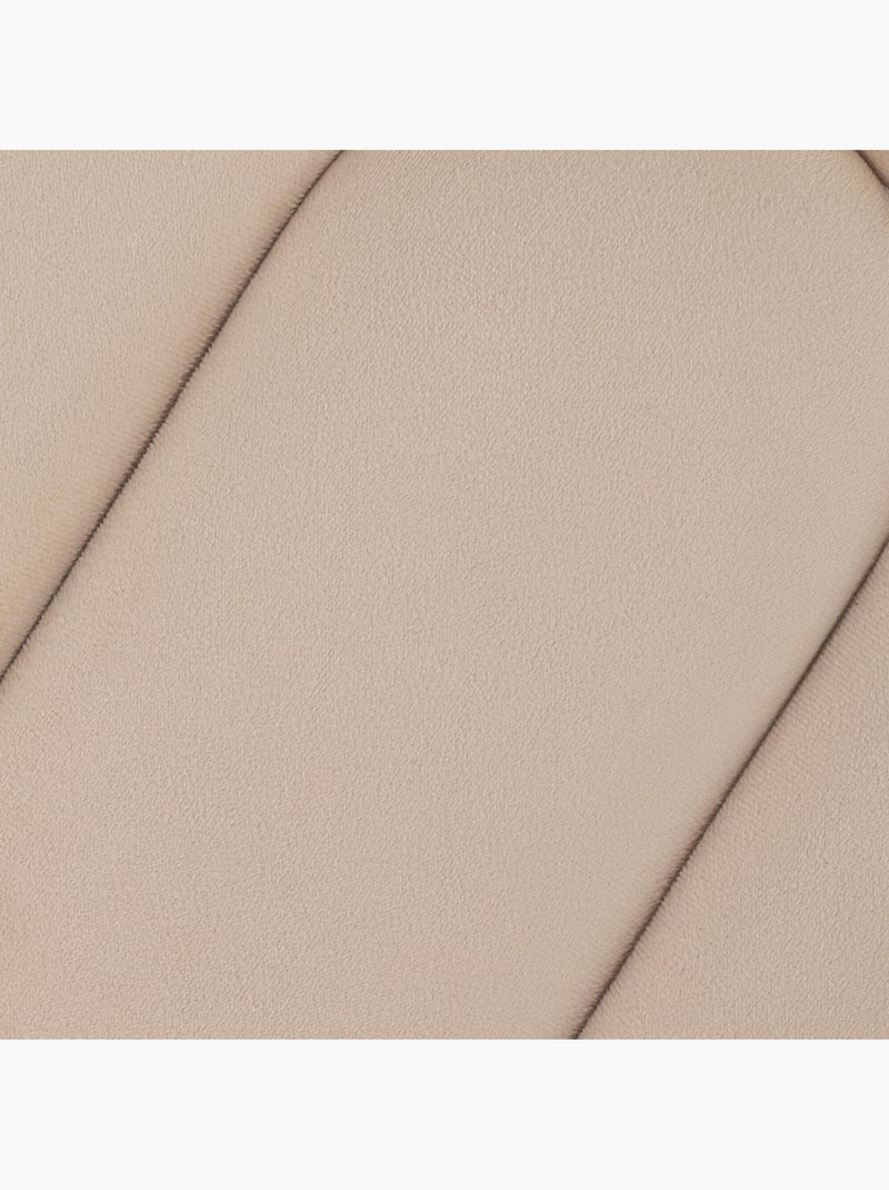 Pouf forme organique en velours BOLAN Beige - Kiabi