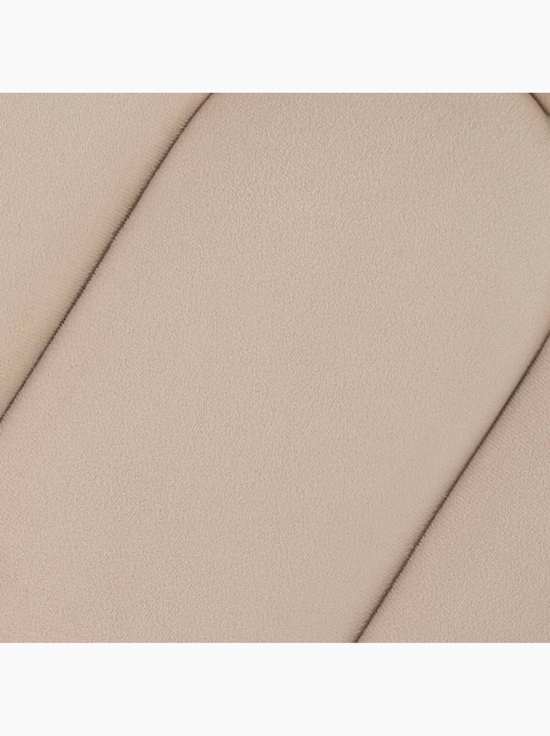 Pouf forme organique en velours BOLAN Beige - Kiabi