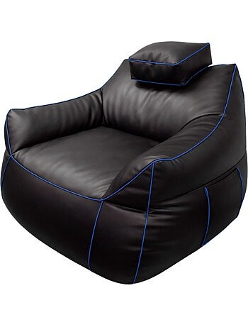 Pouf gaming en similicuir 100x110 cm