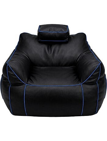 Pouf gaming en similicuir 100x110 cm