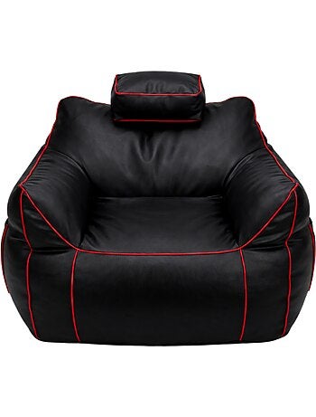 Pouf gaming en similicuir 100x110 cm