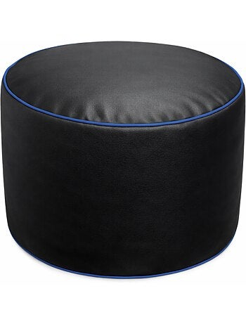 Pouf gaming + repose-pieds en similicuir 100x110 cm