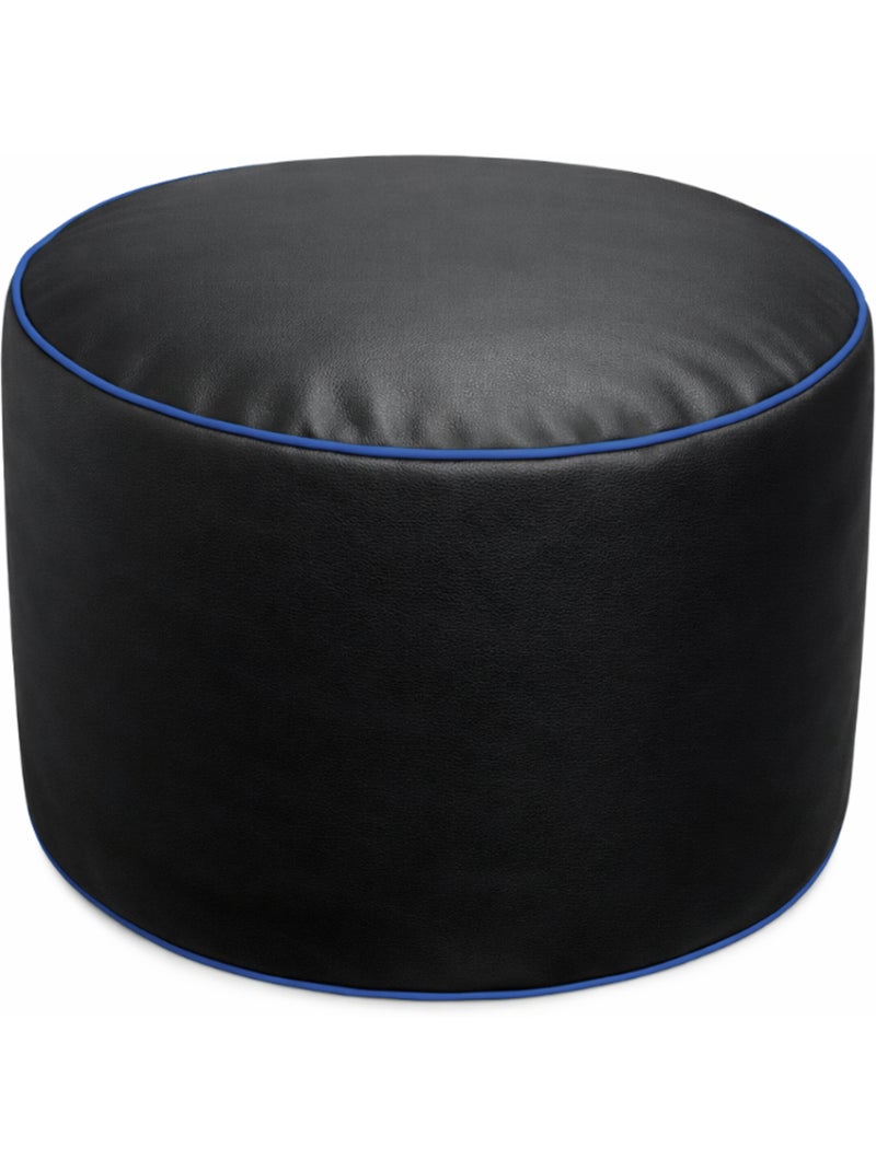 Pouf gaming + repose-pieds en similicuir 100x110 cm Bleu - Kiabi