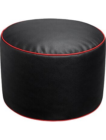 Pouf gaming + repose-pieds en similicuir 100x110 cm