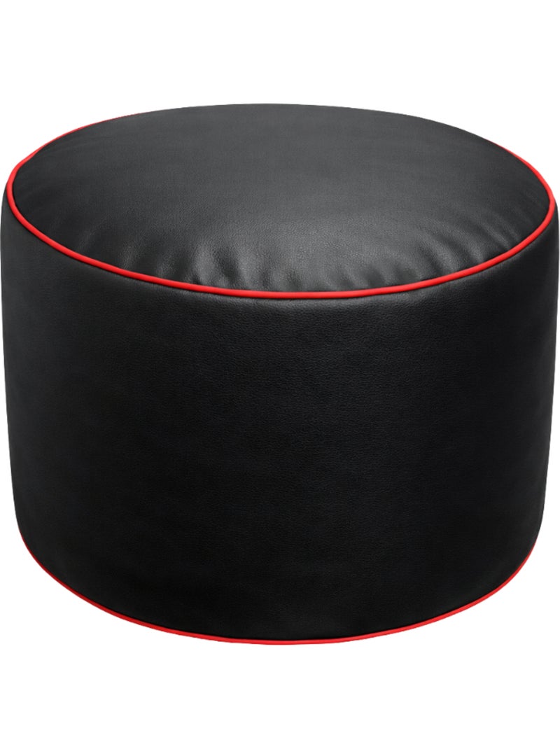 Pouf gaming + repose-pieds en similicuir 100x110 cm Rouge - Kiabi