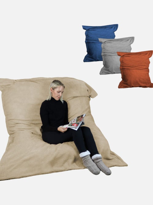 Pouf géant XXL, fauteuil d'intérieur déhoussable - Sherpa - Vivezen - Kiabi
