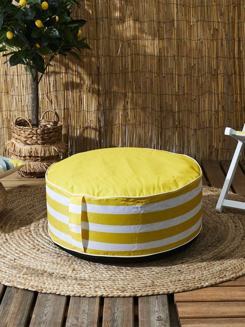 Pouf gonflable à rayures - Kiabi