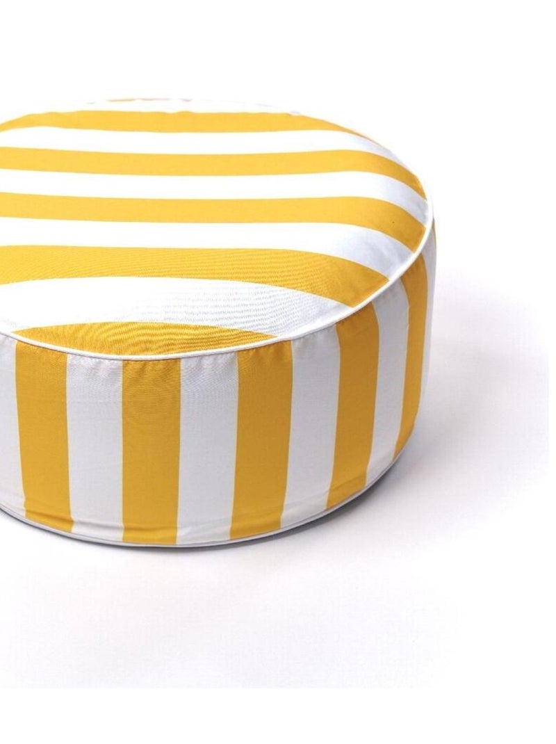 Pouf gonflable SUMMER STRIPES Jaune - Kiabi