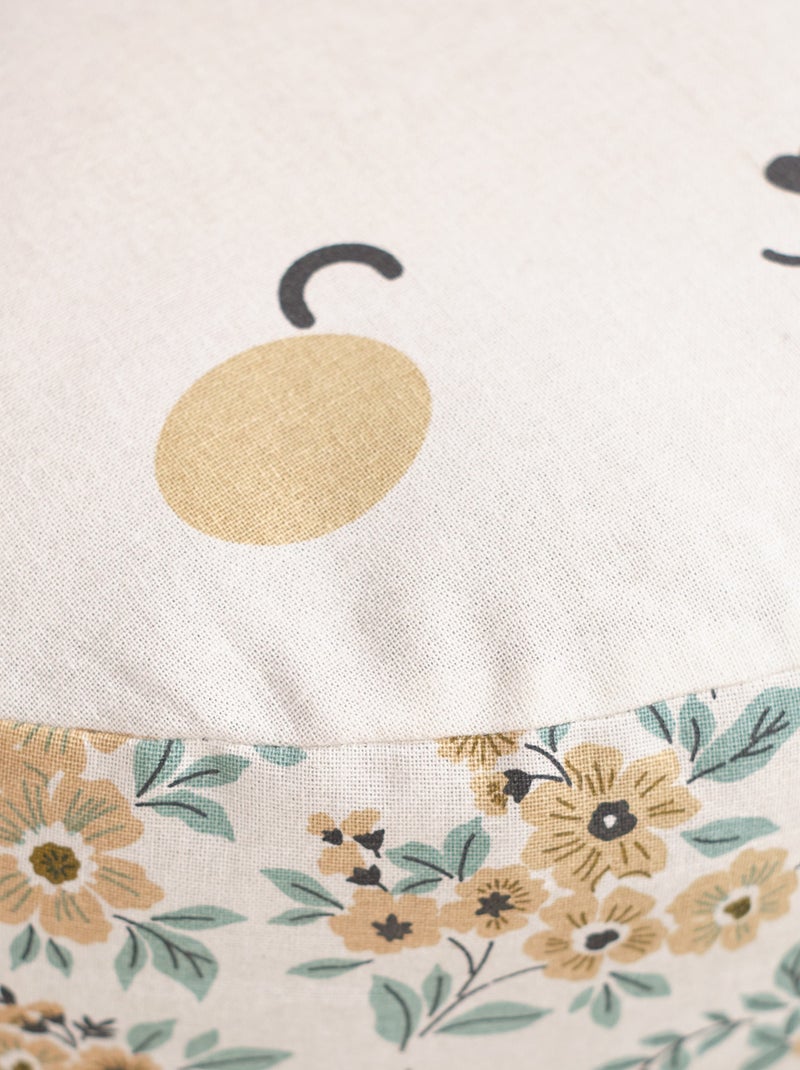 Pouf imprimé 'lapin' Rose/blanc - Kiabi