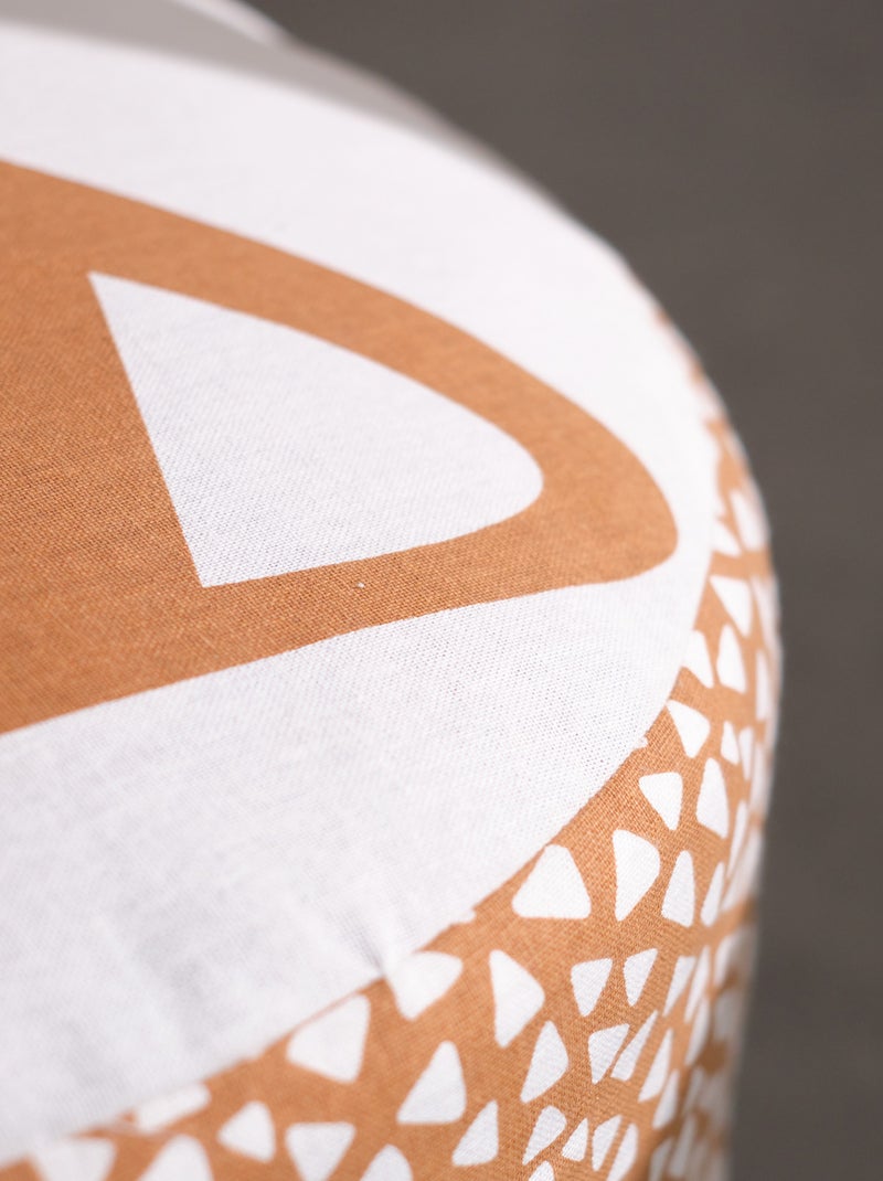 Pouf imprimé 'renard' Ocre - Kiabi