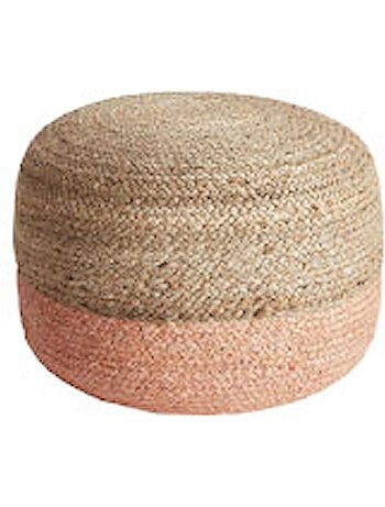 Pouf jute bicolore CLOE