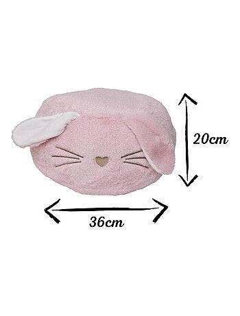 Pouf lapin en peluche - Enfant - Made in France