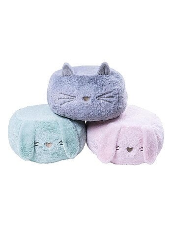 Pouf lapin en peluche - Enfant - Made in France