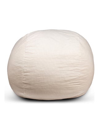 Pouf lit convertible 2en1 blanc cassé