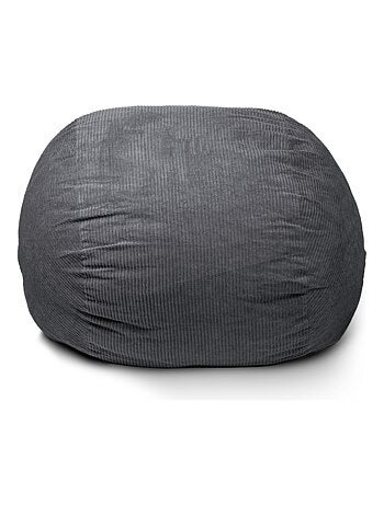 Pouf lit convertible 2en1 gris foncé