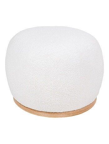 Pouf Manhattan - Pouf, peluche, blanc, 54,5x88,5x36 cm, HN1235