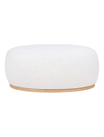 Pouf Manhattan - Pouf, peluche, blanc, 54,5x88,5x36 cm, HN1235