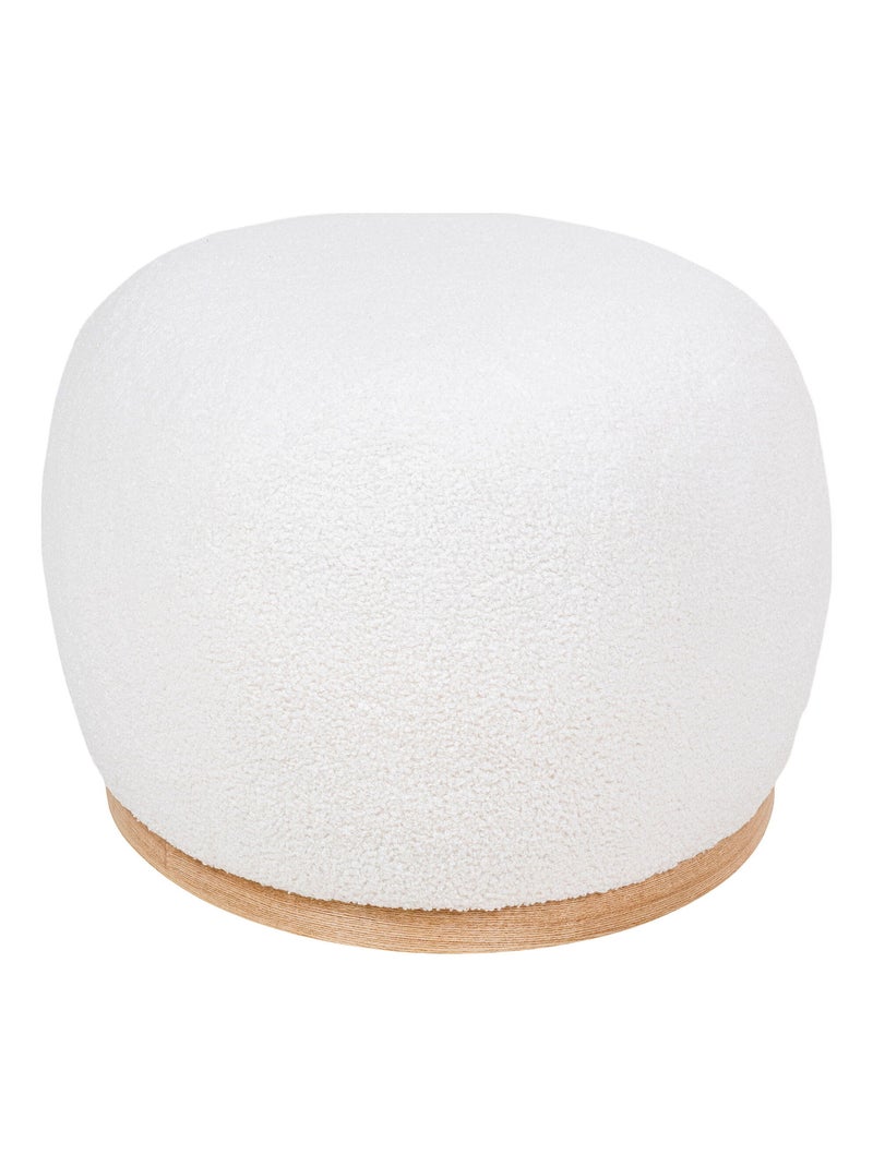 Pouf Manhattan - Pouf, peluche, blanc, 54,5x88,5x36 cm, HN1235 Gris - Kiabi
