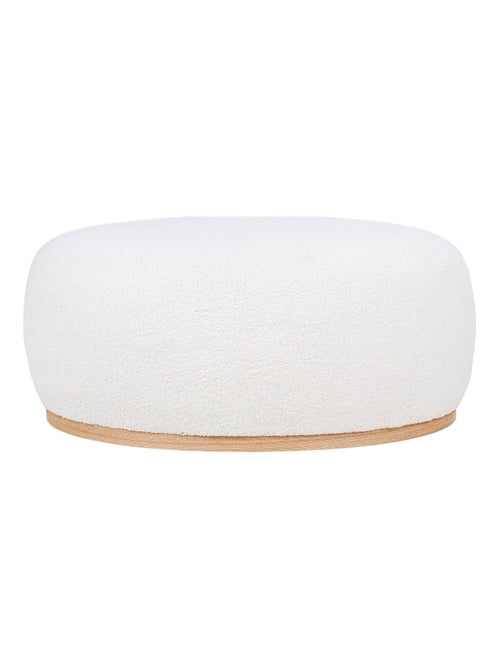 Pouf Manhattan - Pouf, peluche, blanc, 54,5x88,5x36 cm, HN1235 - Kiabi