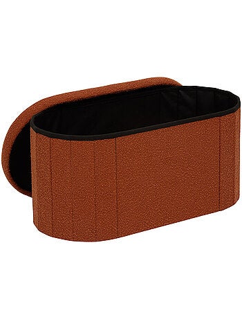 Pouf ovale pliable avec rangement FINK