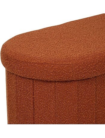 Pouf ovale pliable avec rangement FINK