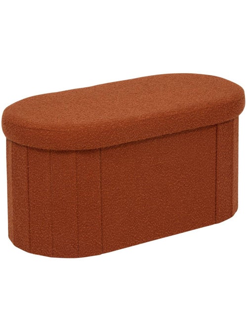 Pouf ovale pliable avec rangement FINK - Kiabi Pouf ovale pliable avec rangement FINK - Kiabi