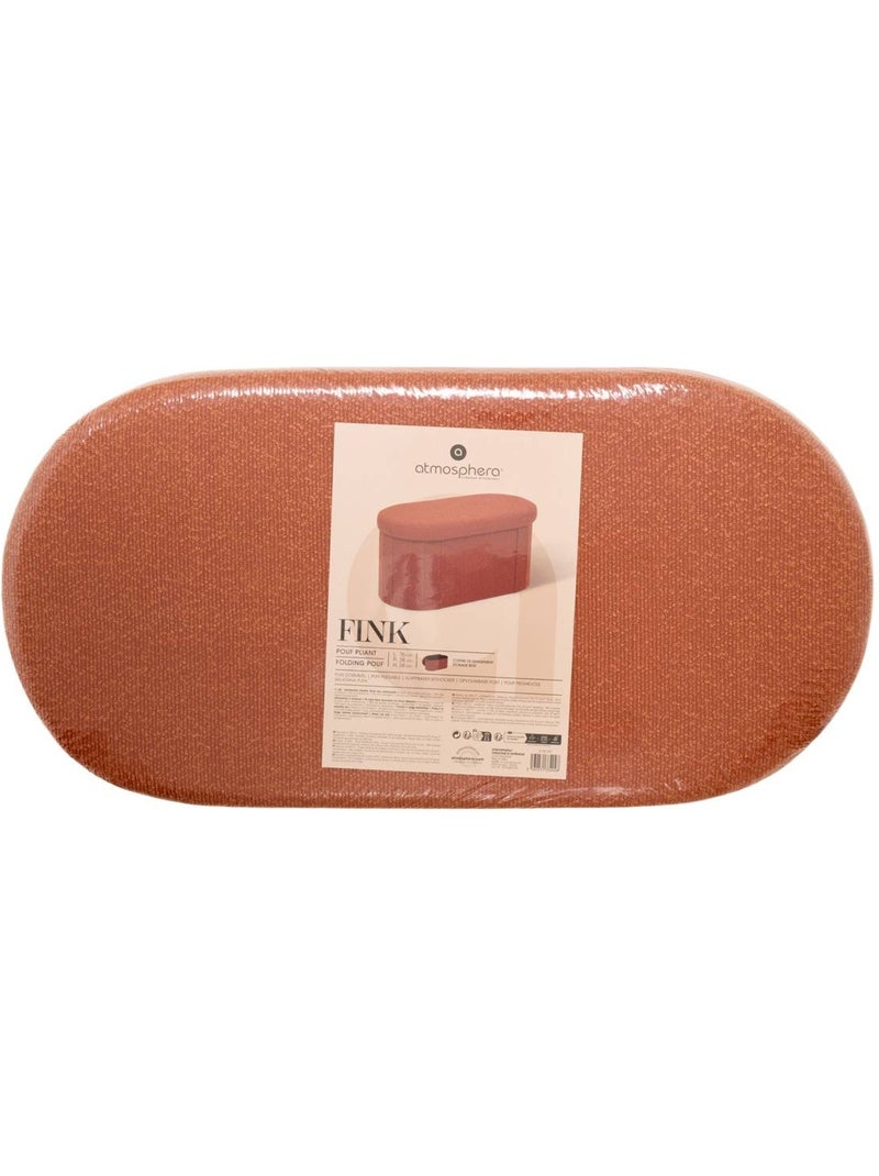 Pouf ovale pliable avec rangement FINK Ambre - Kiabi