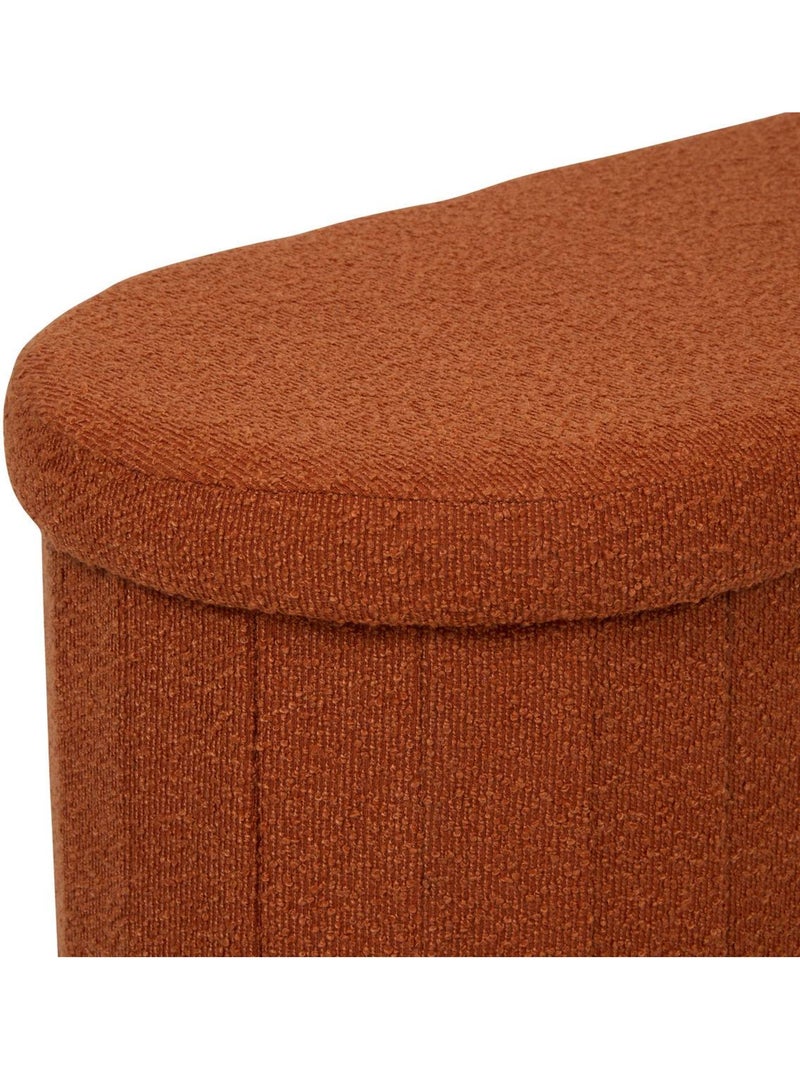 Pouf ovale pliable avec rangement FINK Ambre - Kiabi