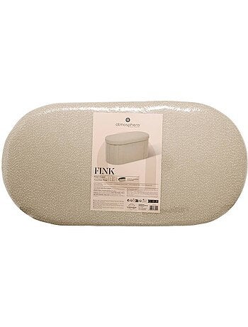 Pouf ovale pliable avec rangement FINK