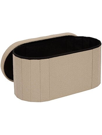Pouf ovale pliable avec rangement FINK