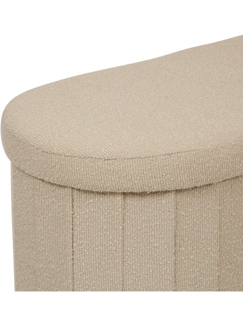Pouf ovale pliable avec rangement fink - Kiabi
