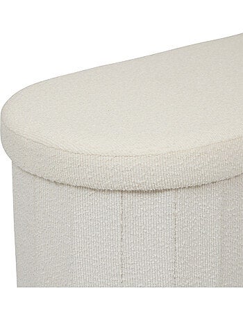 Pouf ovale pliable avec rangement FINK