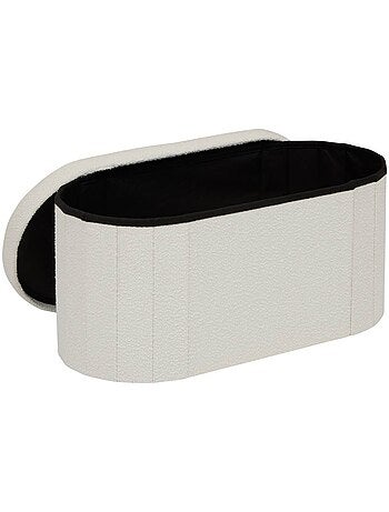 Pouf ovale pliable avec rangement FINK