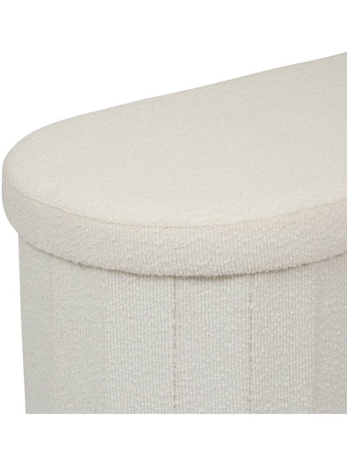 Pouf ovale pliable avec rangement FINK - Kiabi